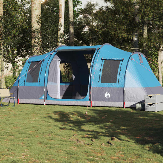 Camping Tent Tunnel 4-Person Blue Waterproof