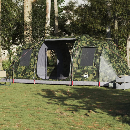 Camping Tent Tunnel 4-Person Camouflage Waterproof