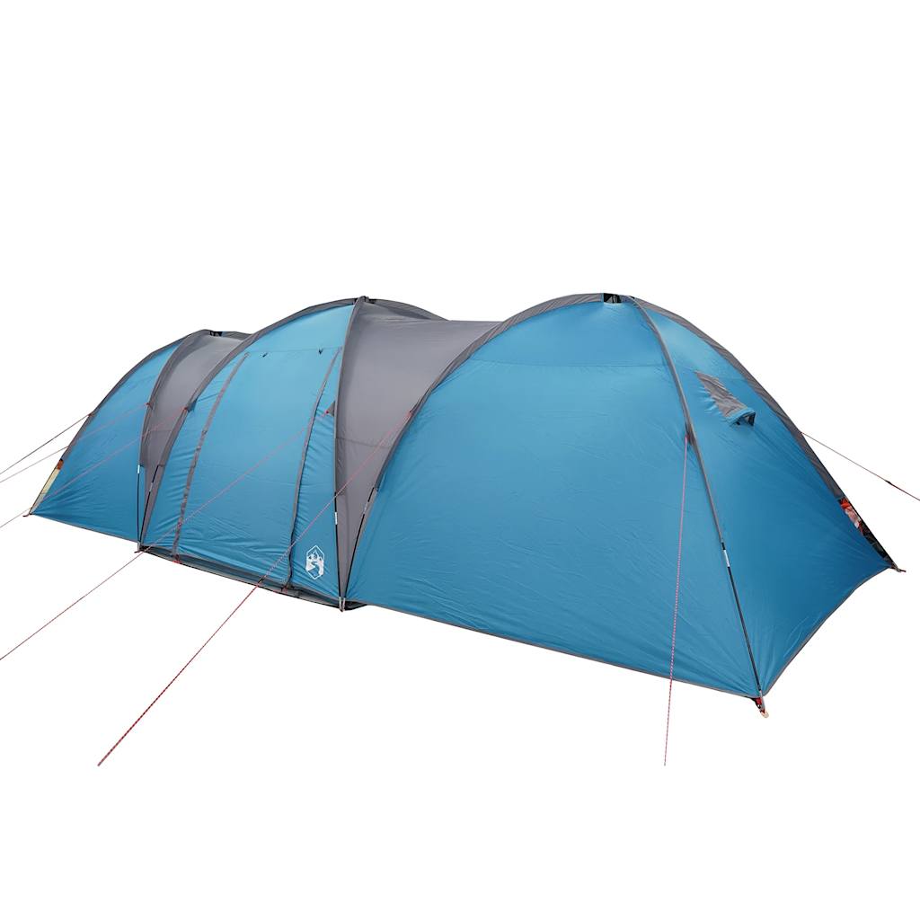 Family Tent Dome 8-Person Blue Waterproof