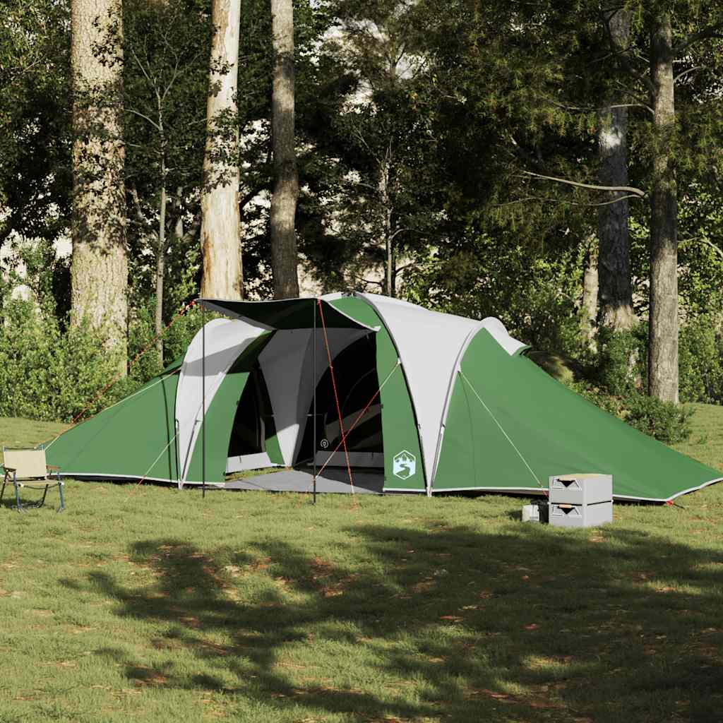 Family Tent Dome 6-Person Green Waterproof