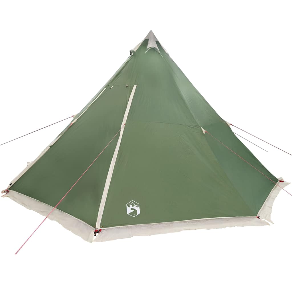 Family Tent Tipi 6-Person Green Waterproof