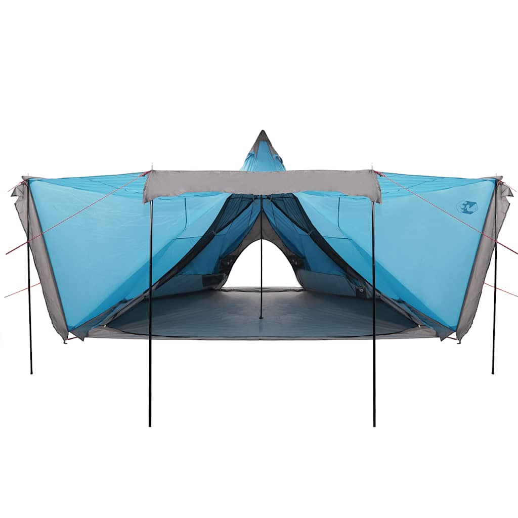 Family Tent Tipi 6-Person Blue Waterproof