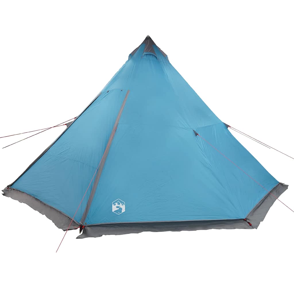 Family Tent Tipi 6-Person Blue Waterproof