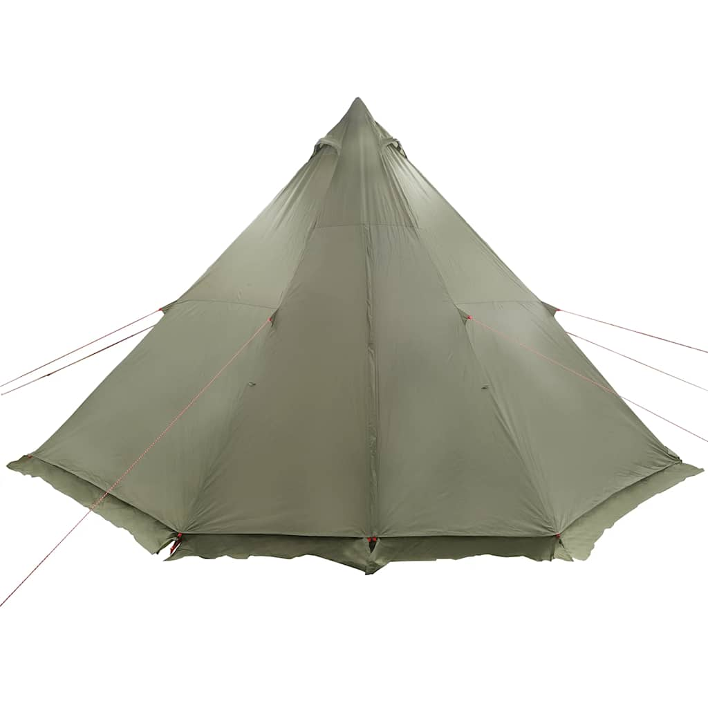 Family Tent Tipi 6-Person Olive Green Waterproof