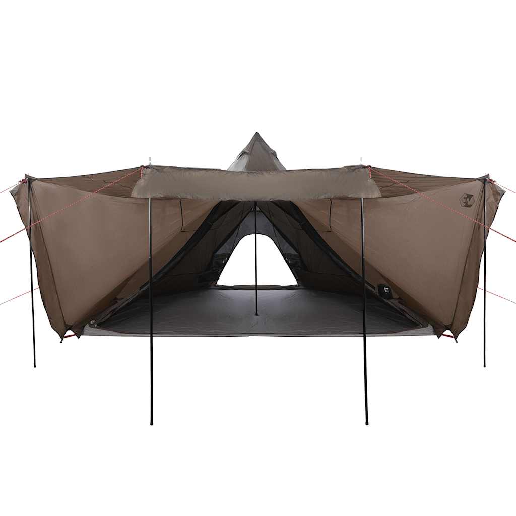 Family Tent Tipi 6-Person Brown Waterproof