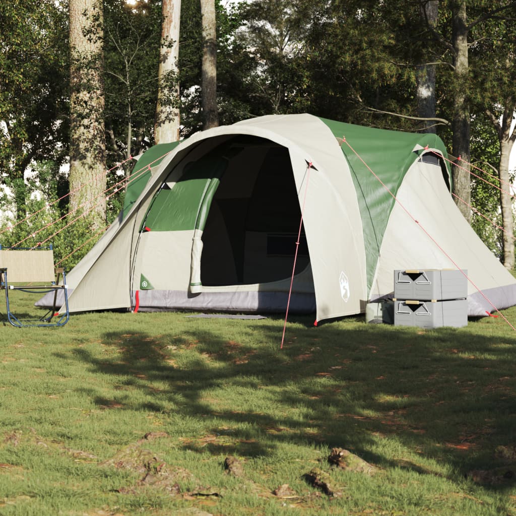 Family Tent Dome 6-Person Green Waterproof