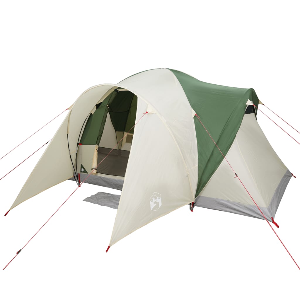 Family Tent Dome 6-Person Green Waterproof