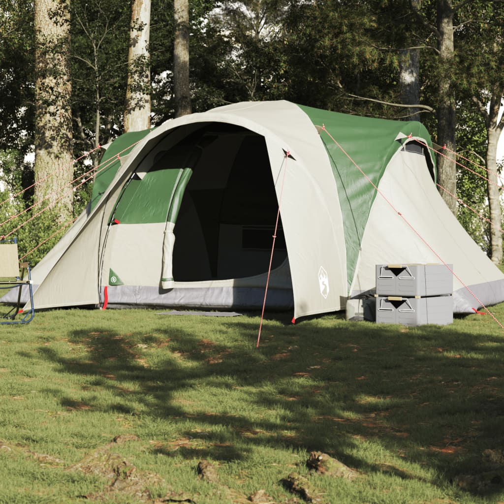 Family Tent Dome 6-Person Green Waterproof