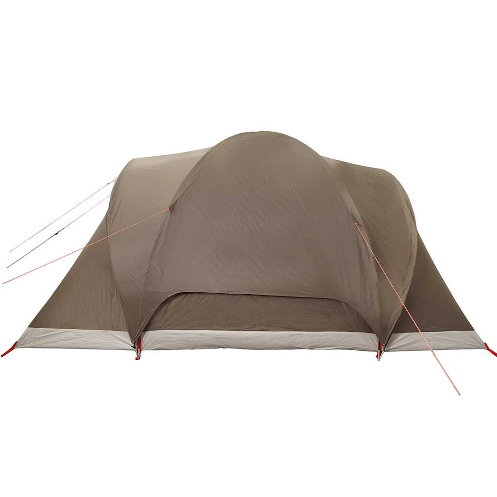 Family Tent Dome 6-Person Brown Waterproof