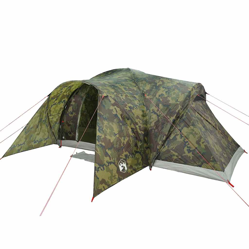 Family Tent Dome 6-Person Camouflage Waterproof