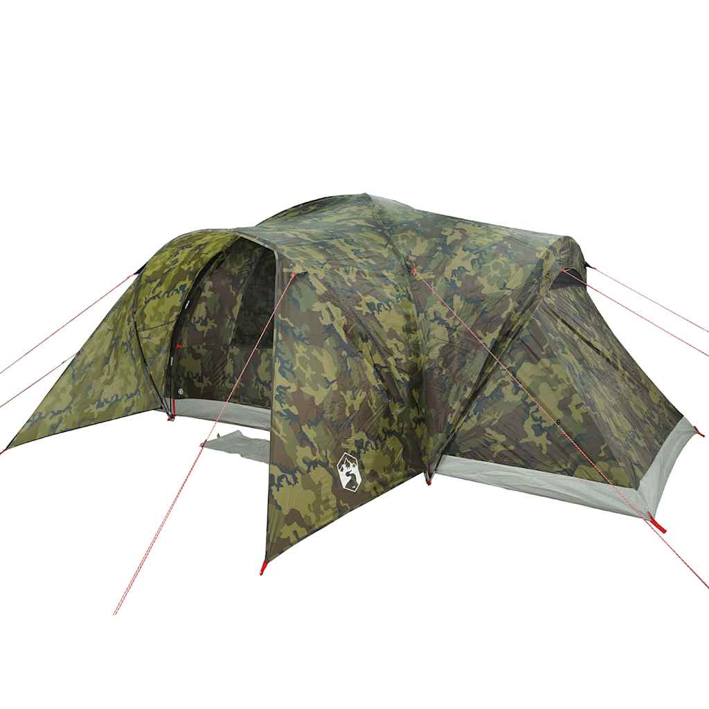 Family Tent Dome 6-Person Camouflage Waterproof