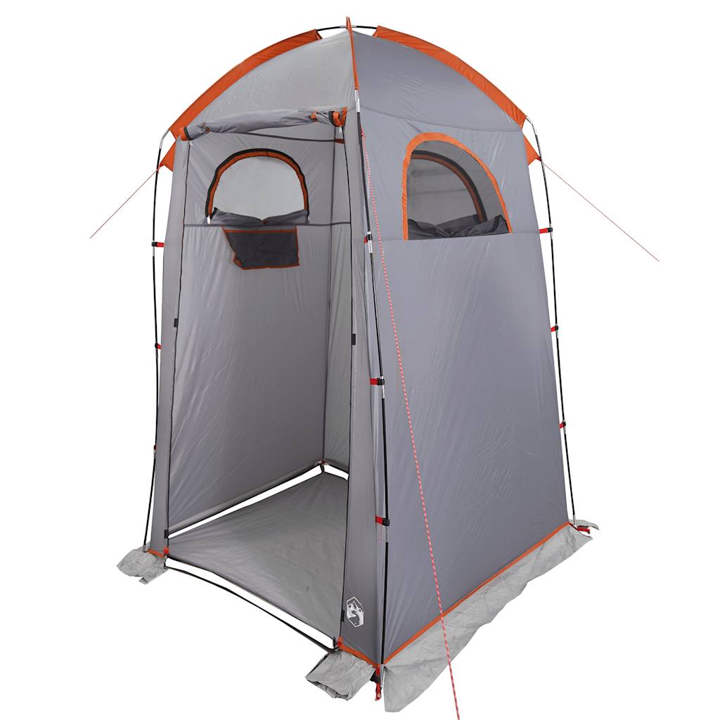 Shower Tent Grey and Orange Waterproof