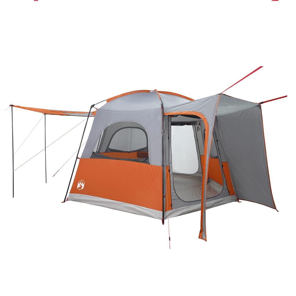 Car Tent 4-Person Grey and Orange Waterproof