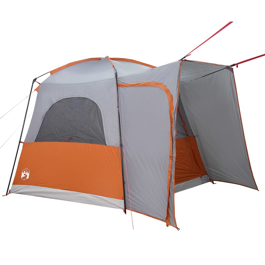 Car Tent 4-Person Grey and Orange Waterproof