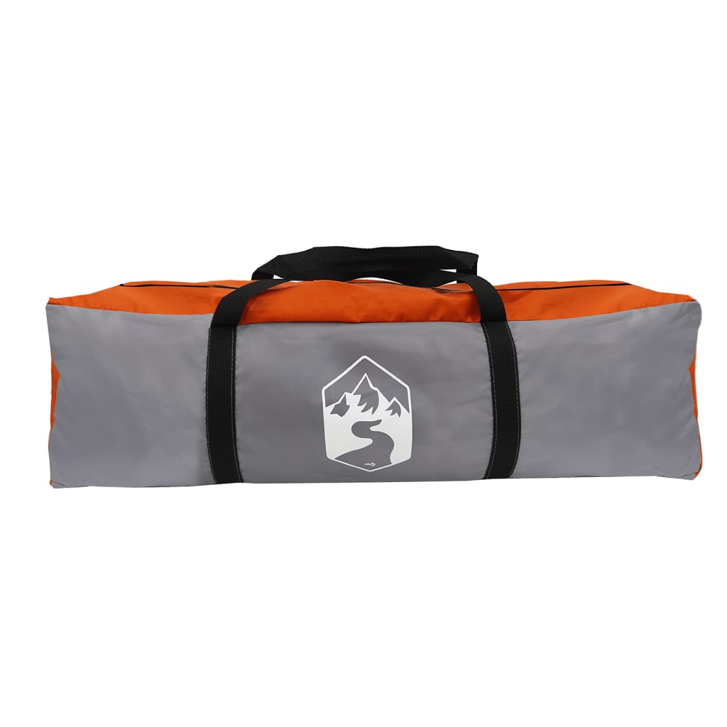 Car Tent 4-Person Grey and Orange Waterproof