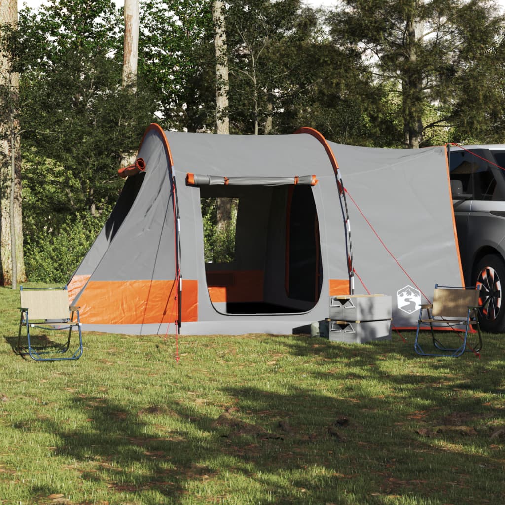 Car Tent 2-Person Grey and Orange Waterproof