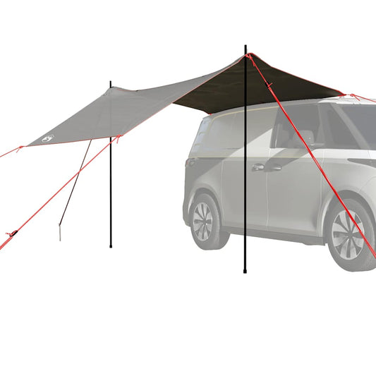 Car Tent Grey and Orange Waterproof