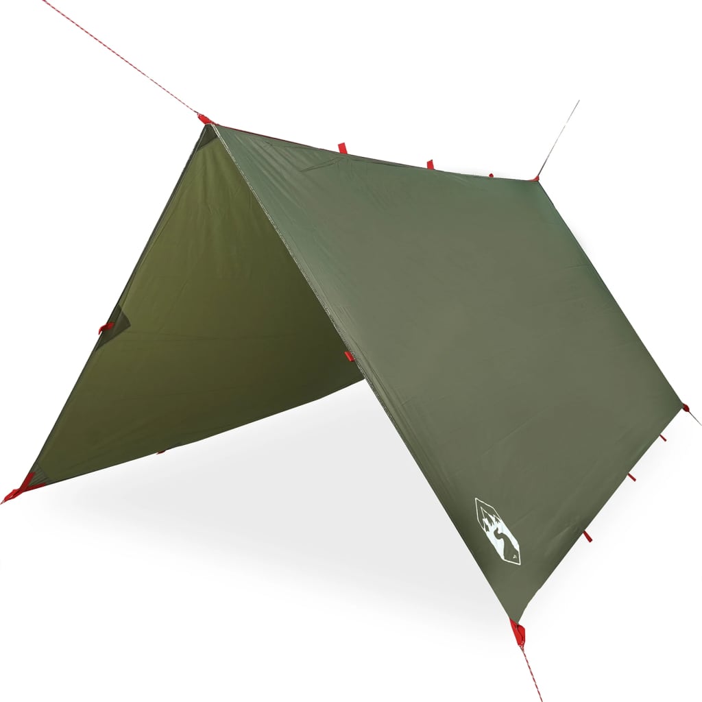 Camping Tarp Olive Green 306x306 cm Waterproof