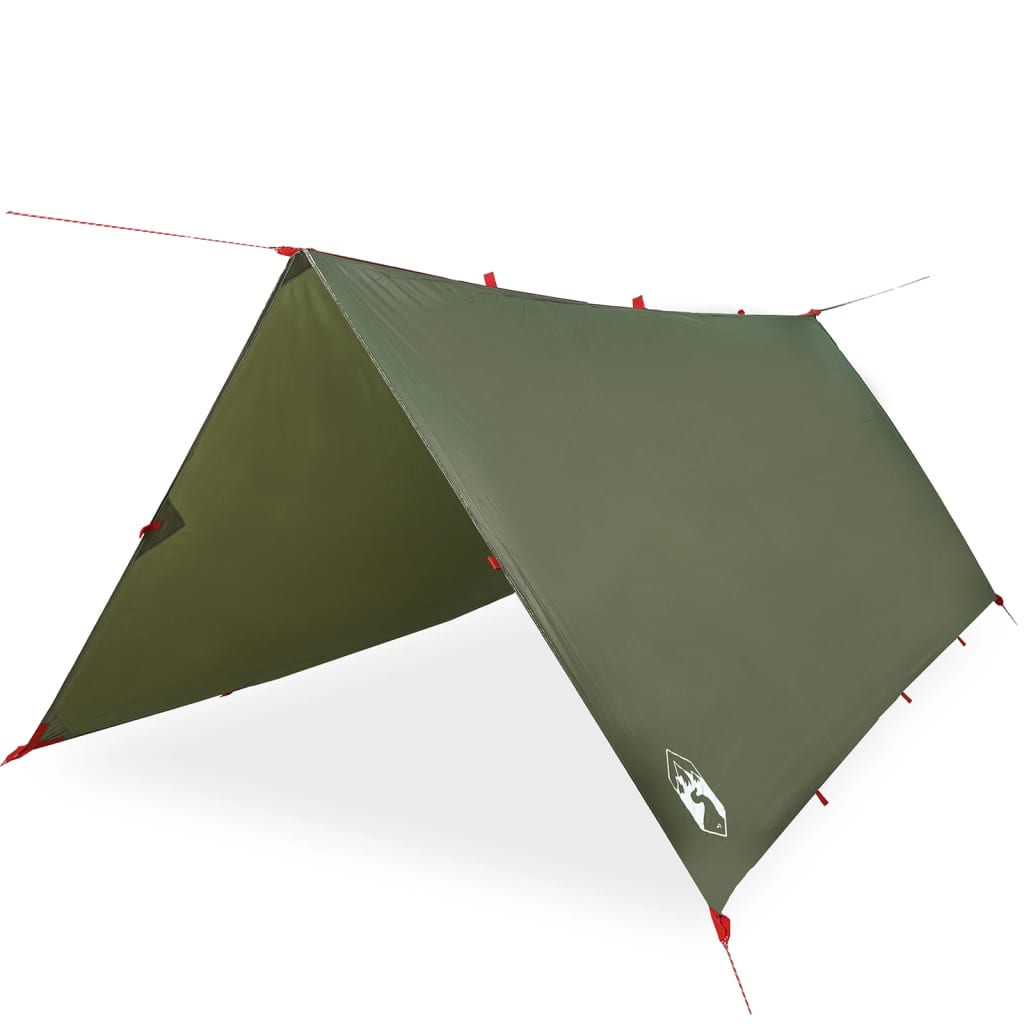 Camping Tarp Olive Green 366x306 cm Waterproof