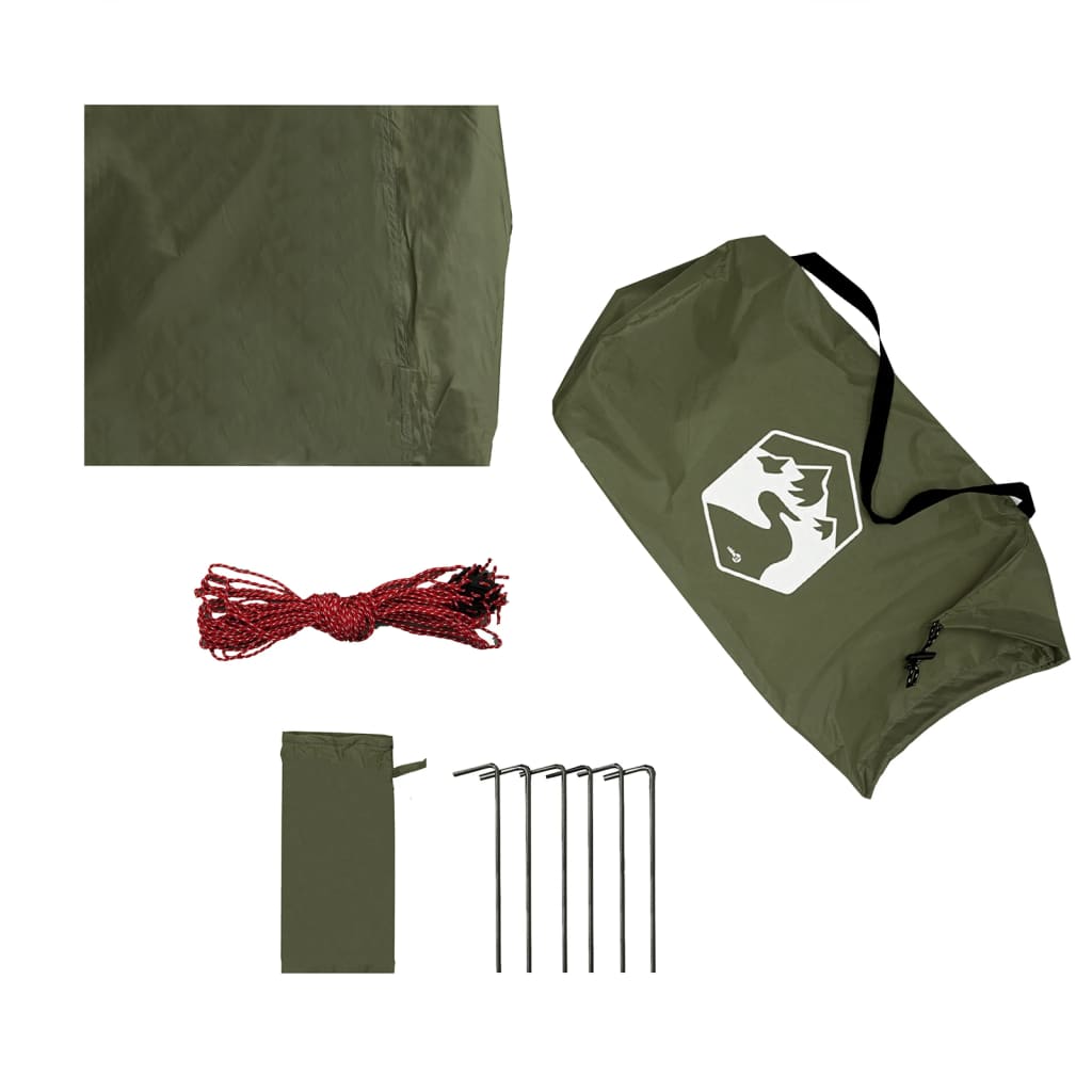 Camping Tarp Olive Green 366x306 cm Waterproof