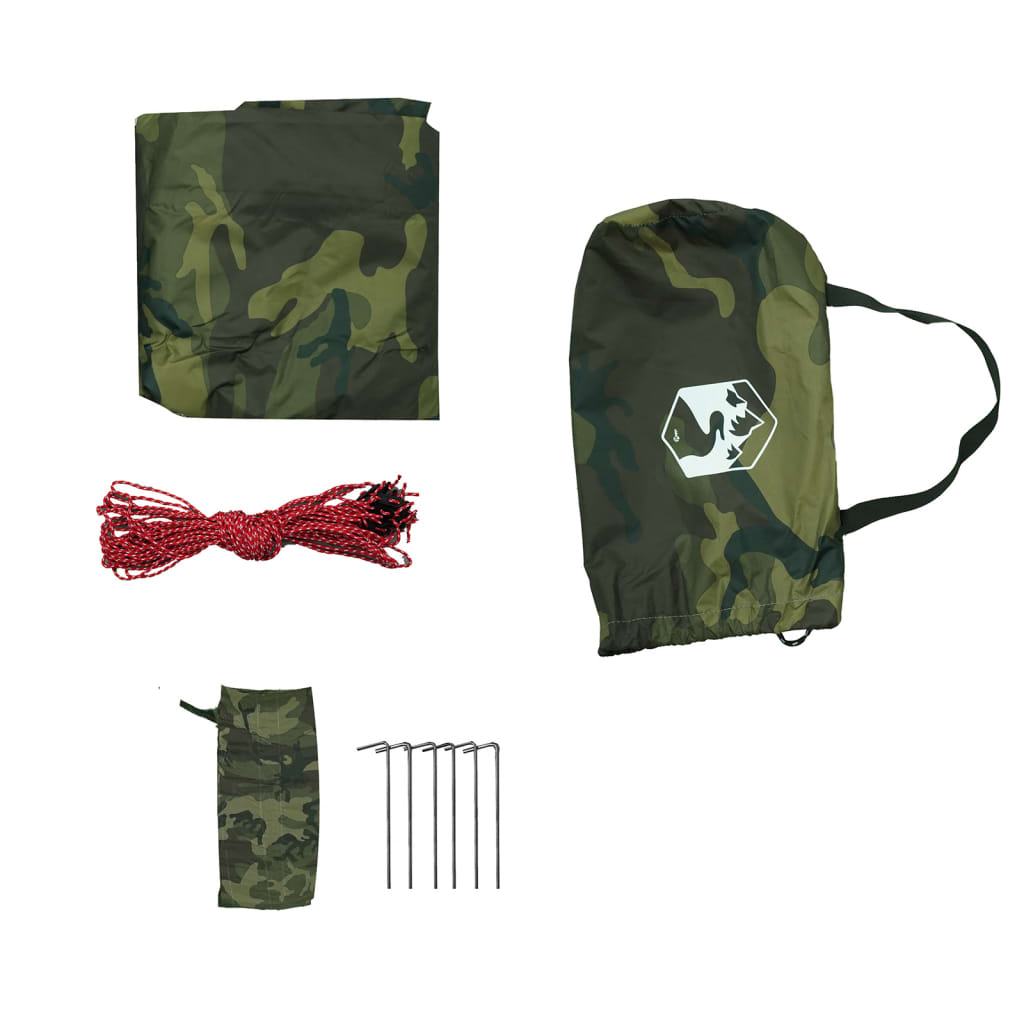 Camping Tarp Camouflage 366x306 cm Waterproof