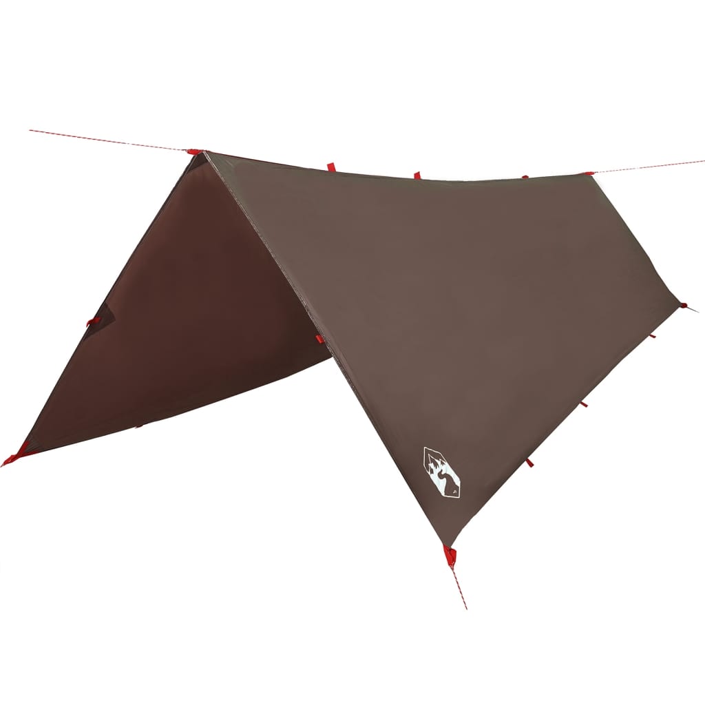 Camping Tarp Brown 506x306 cm Waterproof