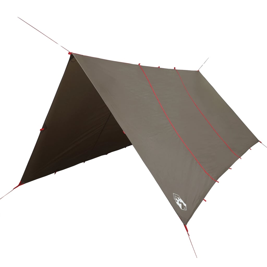 Camping Tarp Brown 451x420 cm Waterproof