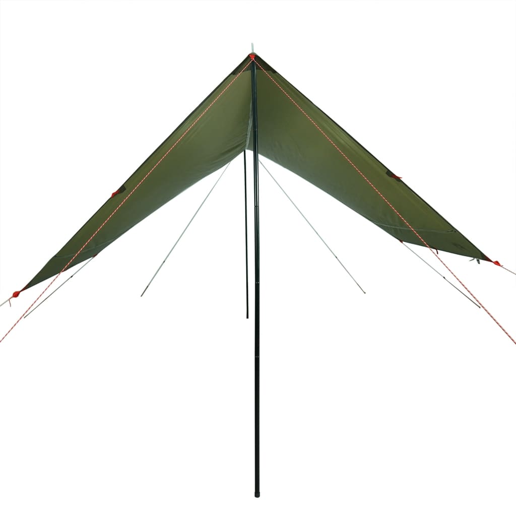 Camping Tarp Olive Green 438x376x212 cm Waterproof