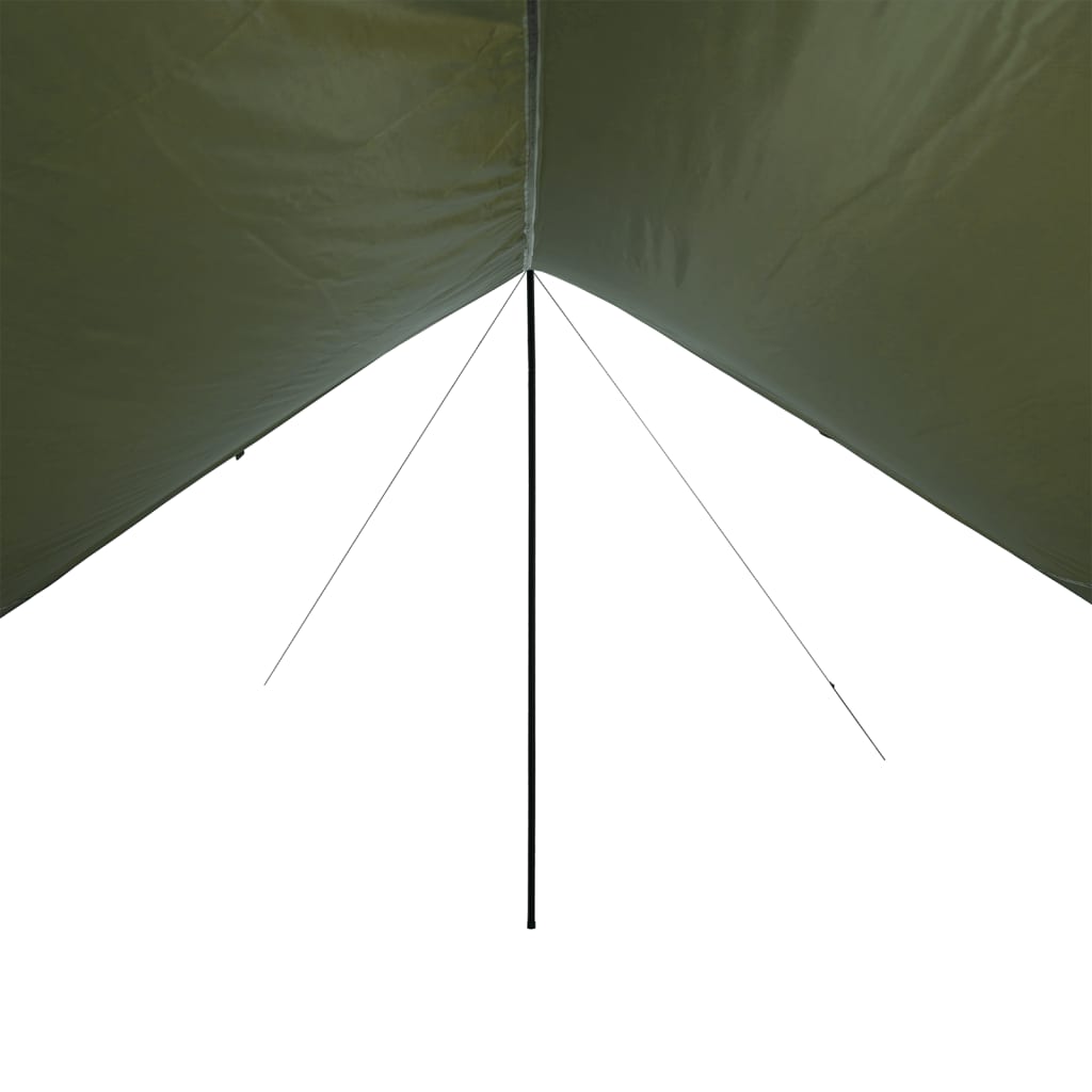 Camping Tarp Olive Green 438x376x212 cm Waterproof