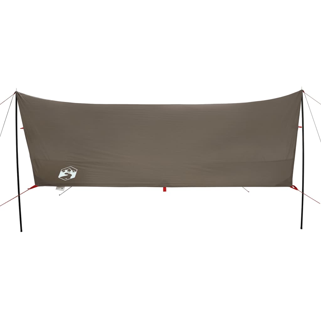 Camping Tarp Brown 438x376x212 cm Waterproof