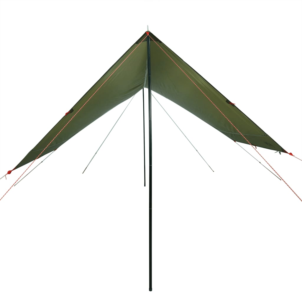 Camping Tarp Olive Green 462x306x211 cm Waterproof