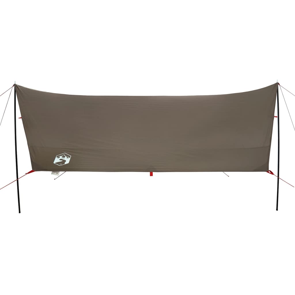 Camping Tarp Brown 462x306x211 cm Waterproof