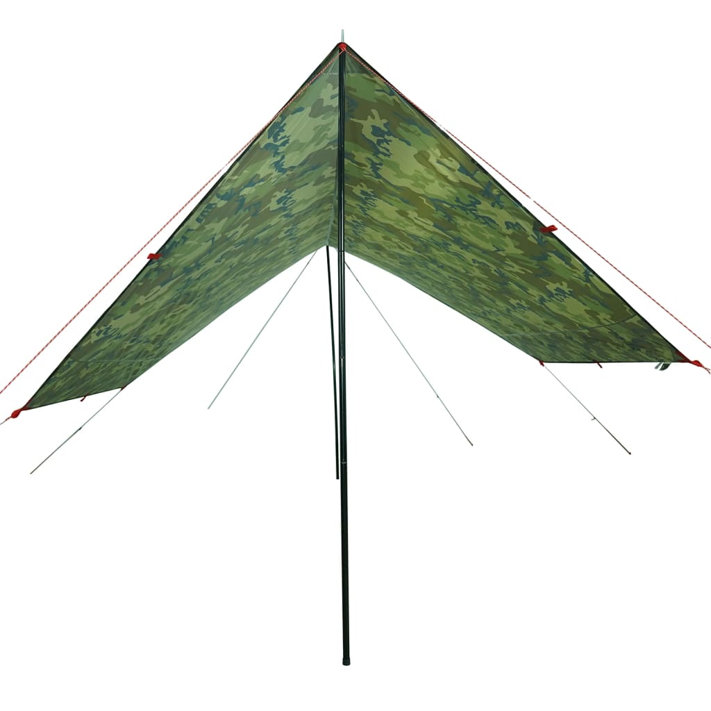 Camping Tarp Camouflage 462x306x211 cm Waterproof