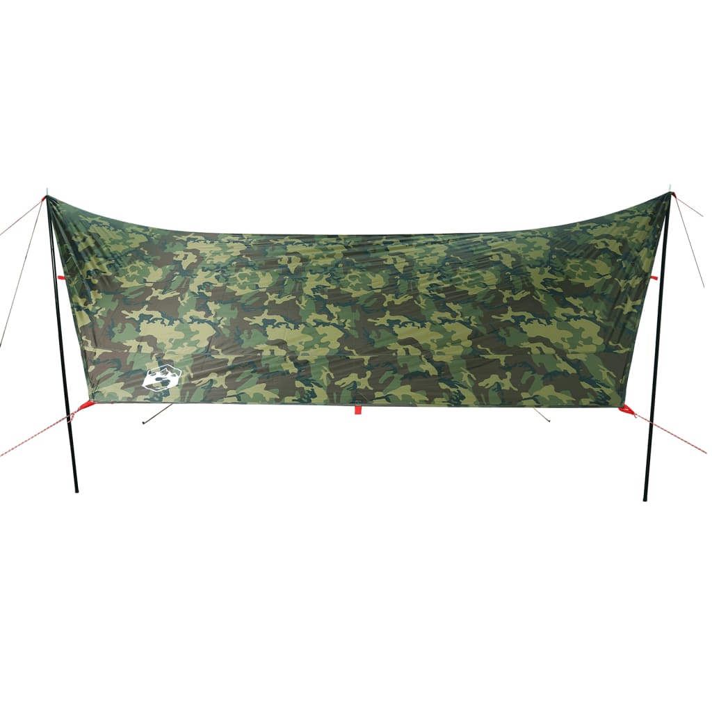 Camping Tarp Camouflage 462x306x211 cm Waterproof