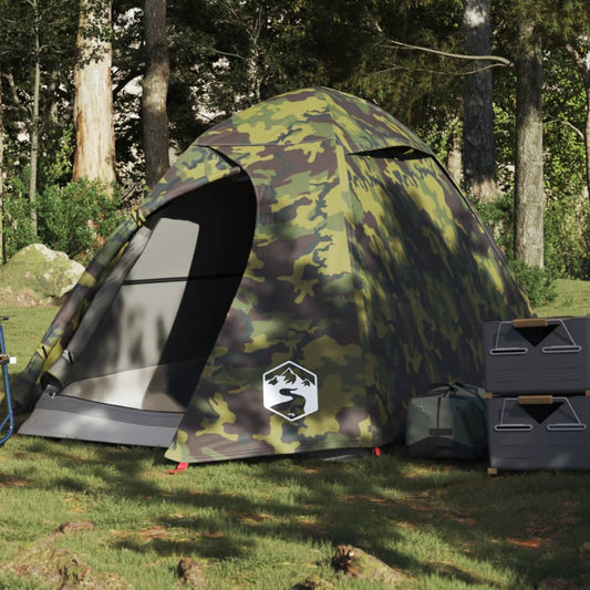 Camping Tent Dome 2-Person Camouflage Waterproof