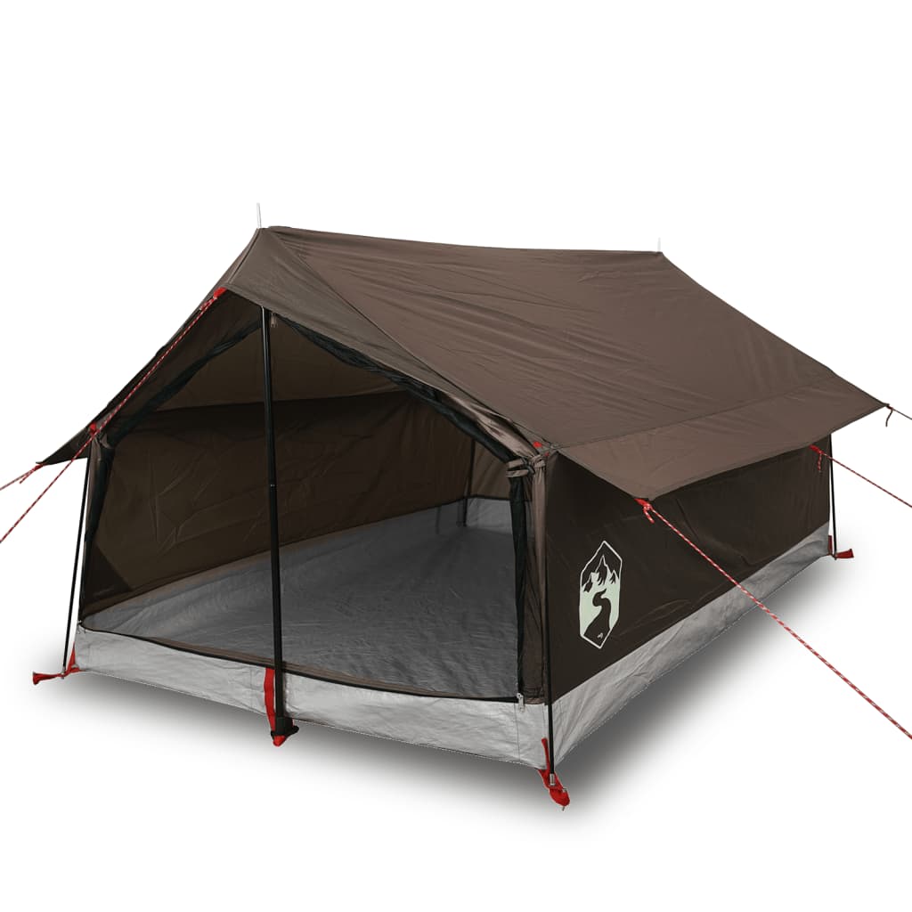 Camping Tent 2-Person Brown Waterproof