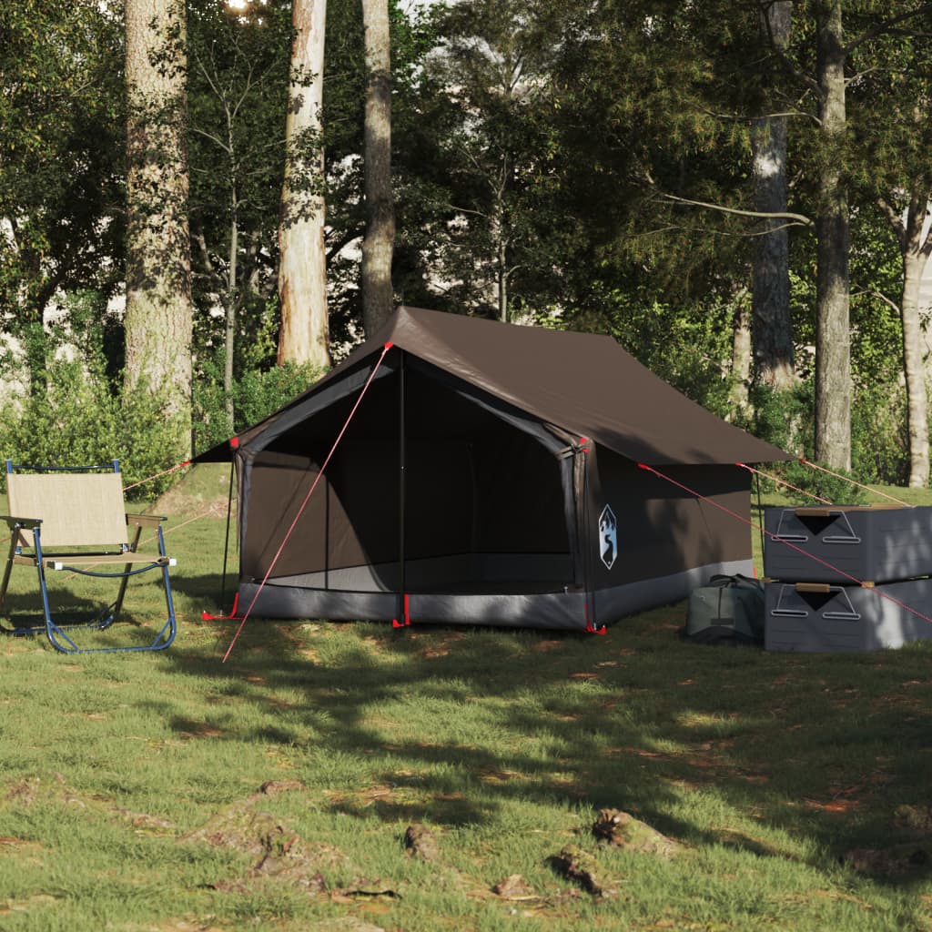 Camping Tent 2-Person Brown Waterproof