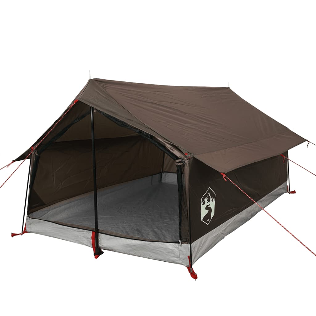 Camping Tent 2-Person Brown Waterproof