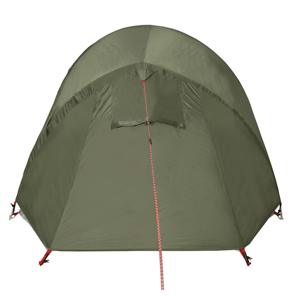 Camping Tent Tunnel 2-Person Olive Green Waterproof