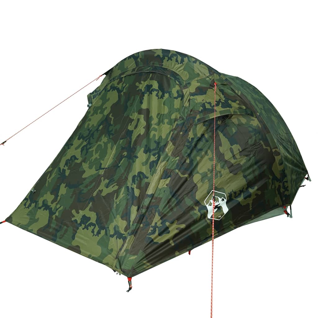 Camping Tent Tunnel 2-Person Camouflage Waterproof