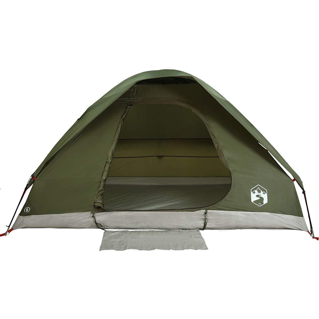 Camping Tent Dome 2-Person Olive Green Waterproof