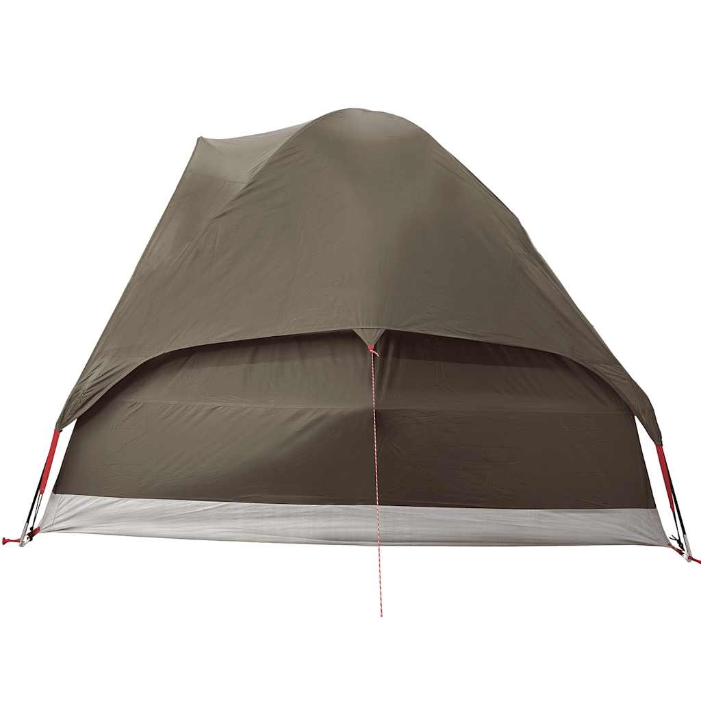 Family Tent Dome 6-Person Brown Waterproof