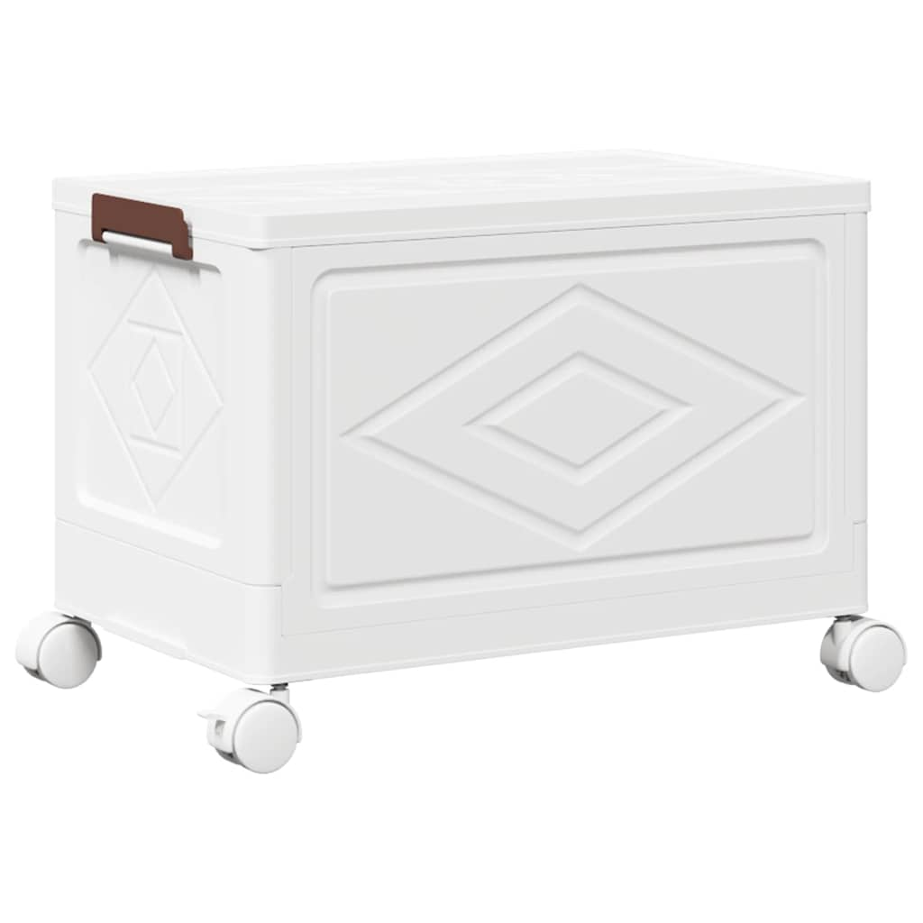 Stackable Storage Box with Wheels 28 L 48x29.5x33 cm