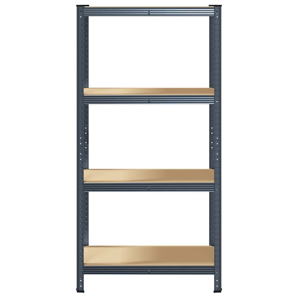 4-Layer Storage Shelf Anthracite Steel&Engineered Wood