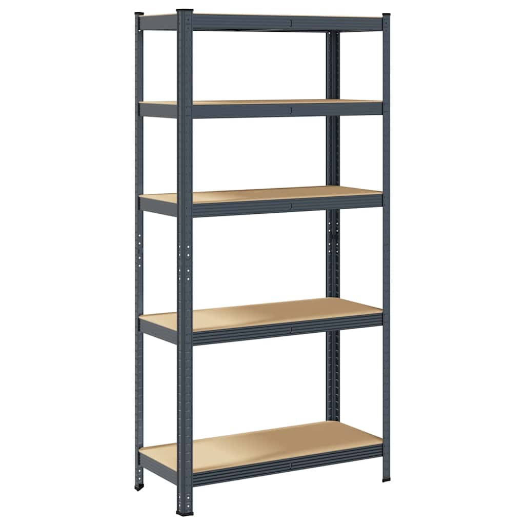 5-Layer Storage Shelf Anthracite Steel&Engineered Wood