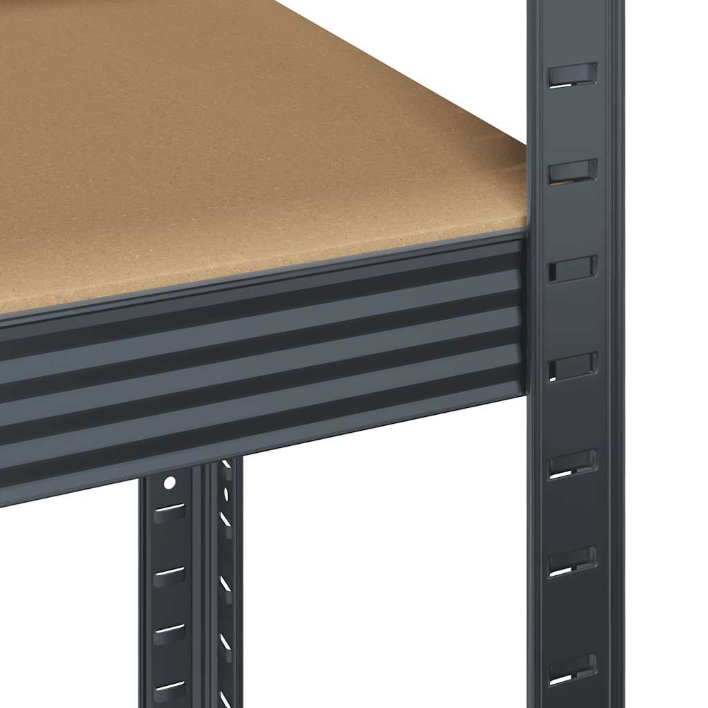 5-Layer Storage Shelf Anthracite Steel&Engineered Wood