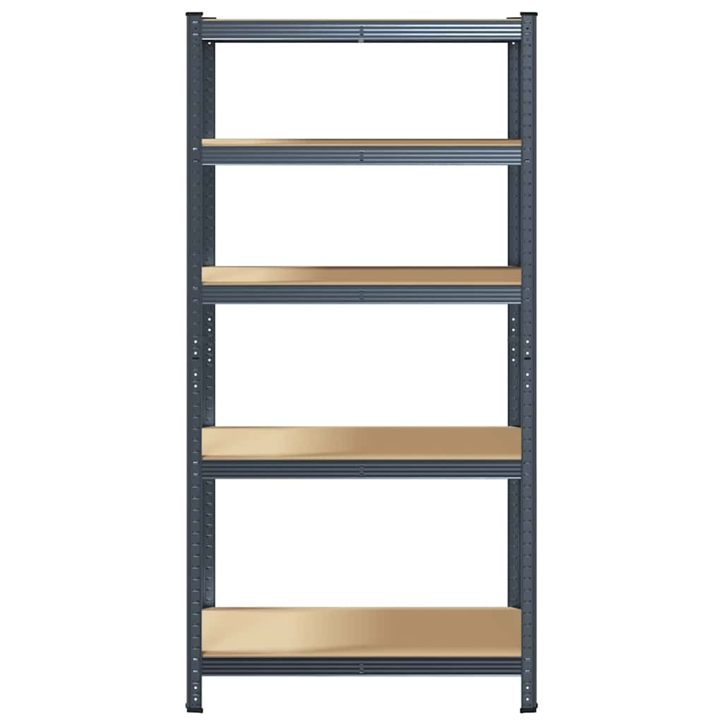 5-Layer Heavy-duty Shelf Anthracite Steel&Engineered Wood