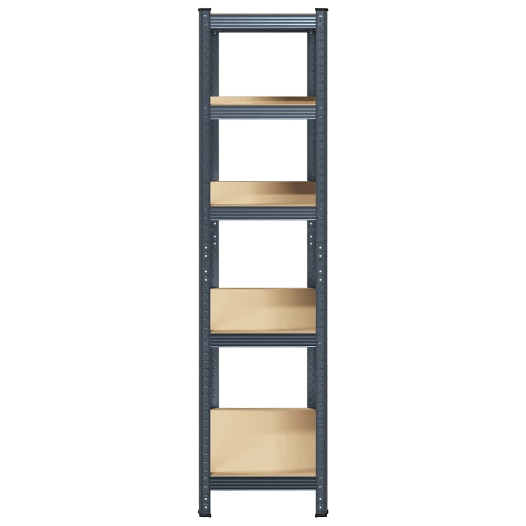 5-Layer Heavy-duty Shelf Anthracite Steel&Engineered Wood