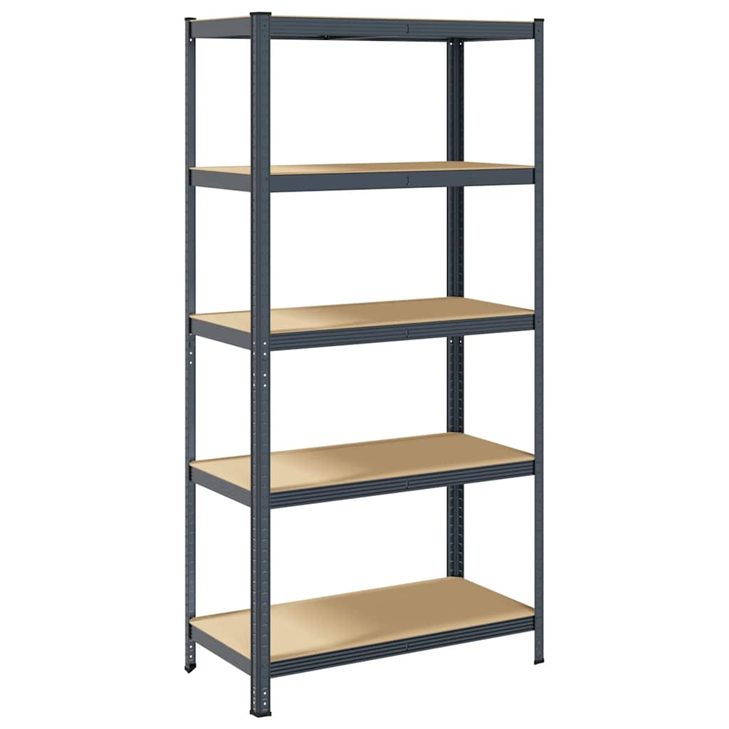 5-Layer Storage Shelf Anthracite Steel&Engineered Wood