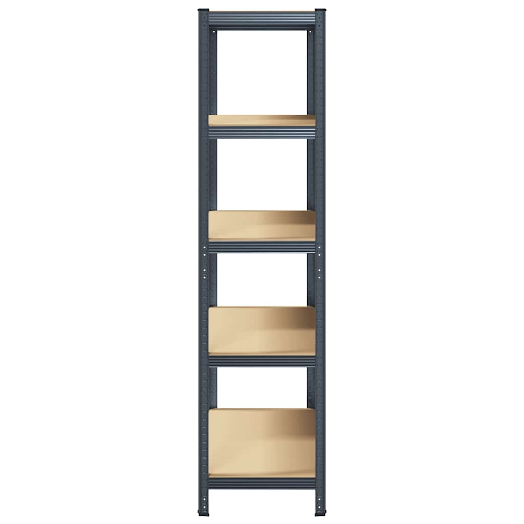 5-Layer Storage Shelf Anthracite Steel&Engineered Wood